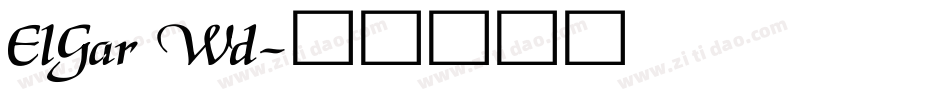 ElGar Wd字体转换